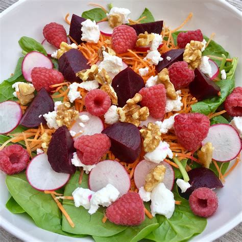 Salade Met Bietjes Geitenkaas En Frambozen Food I Love