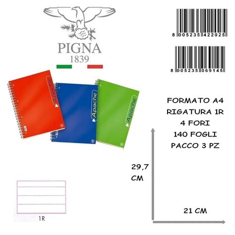 Blocco Apache Formato A Rigatura R Pigna