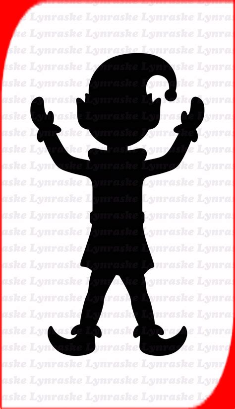 Elf Silhouette Svg Svg Dxf Cricut Silhouette Cut File Etsy Uk