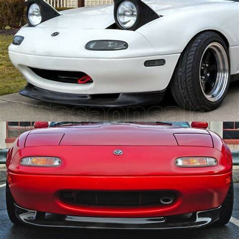 Used Made For 90 97 Mazda Miata NA MX5 GV Style Front PU Bumper Spoiler