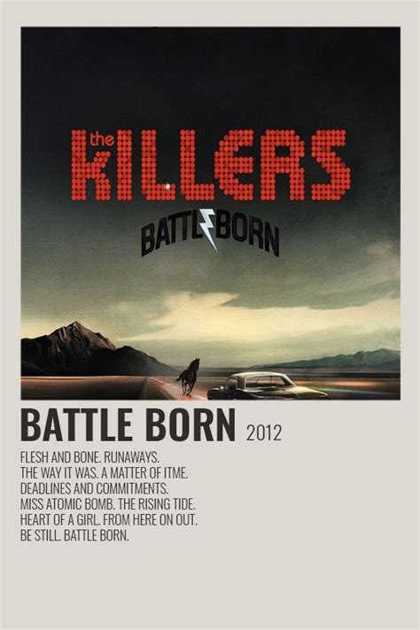 The Killers Battle Born Poster Portadas De álbumes De Rock Portada