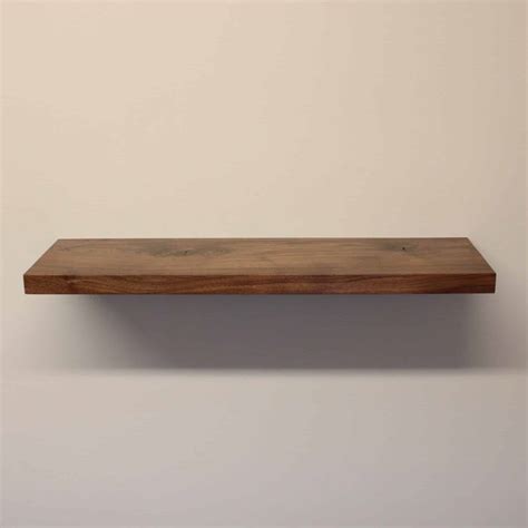 Solid Walnut Floating Shelves Top Shelf UK