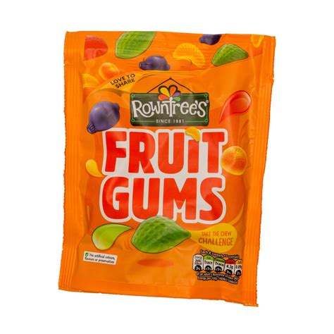 Rowntrees Fruit Gums Pouch 150g Best Before The British Lolly Shop