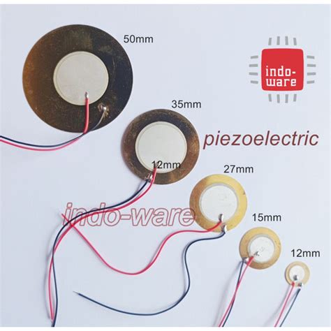 Jual Piezo Elements Sounder Sensor Trigger Drum Disc Mm Kota