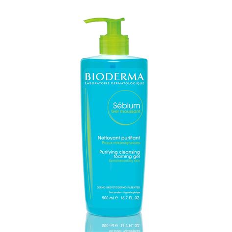 Bioderma Sebium Foaming Gel Facial Cleanser For Combination To Oily Skin 500ml 16 7 Fl Oz