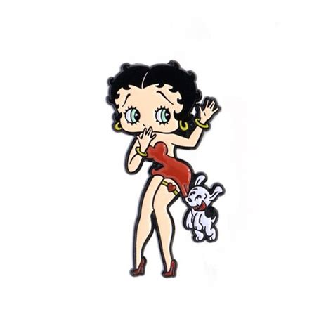 Betty Boop Pudgy Dog Enamel Pin Etsy