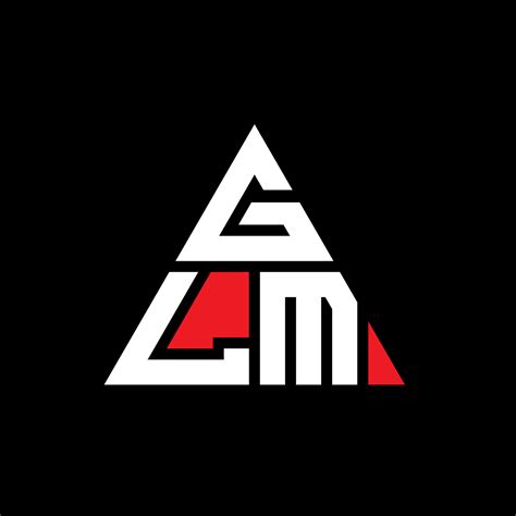 Glm Triangle Letter Logo Design With Triangle Shape Glm Triangle Logo