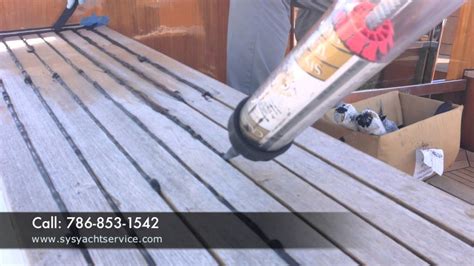 TEAK DECK RE CAULKING YouTube