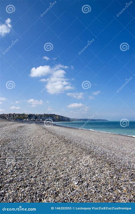 Dieppe, the Beach, on a Beautiful Spring Day Seine-Maritime France ...