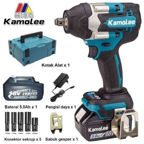 Kamolee 18Vf Cordless Impact Wrench Brushless Impact Wrench 1800 N M 1