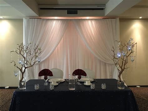 Wedding Decor Head Table Backdrop Marquis Gardens Ancaster On A Night To Remember