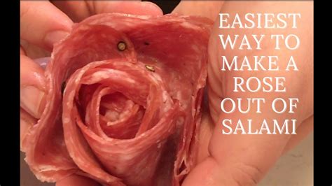 HOW TO MAKE A ROSE OUT OF CURED MEAT SALAMI CHARCUTERIE BOARD CURED