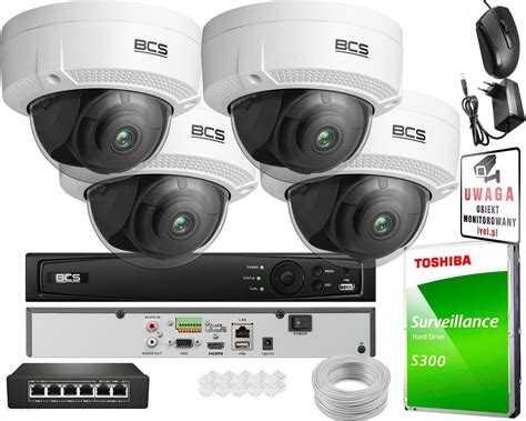 Zestaw Do Monitoringu Bcs View Oferta Monitoringu X Kamera Mpx Bcs V