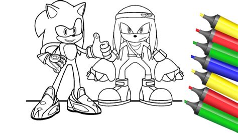 Sonic The Hedgehog Coloring Pages Youtube