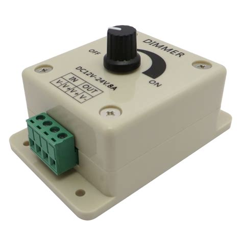 LED Dimmer 12V 24V DC 8A Helligkeitsregler Streifen LED-Streifen PWM ...