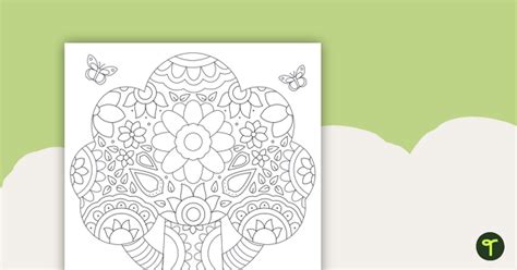 National Tree Day Mindfulness Colouring Tree Teach Starter