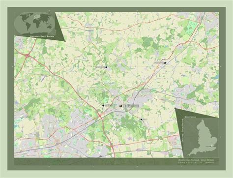 Brentwood England Great Britain Osm Labelled Points Of Citi Stock