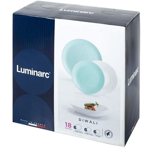 Luminarc Service De Table En Verre Opale Extra R Sistant Pour