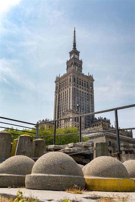 Varsovia Polonia Centro De Ciudad Con El Palacio De La Cultura Y De La