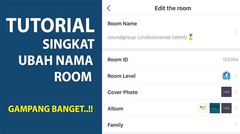 Cara Mengubah Nama Room Starmaker Youtube