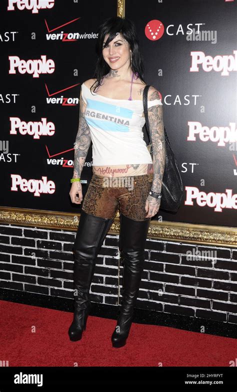 Katherine Kat Von D Von Drachenberg Arrives At The Verizon Wireless