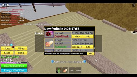 Dough Fruit Is On Stock Right Now In Blox Fruits Youtube