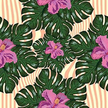 Flores Tropicais Folhas De Palmeira PNG Clipart Tropical Fundo