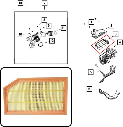 Engine Air Filter For Jeep Gladiator Wrangler