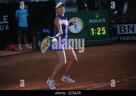 Elisabetta Cocciaretto Of Italy Plays A Forehand Return To Diana