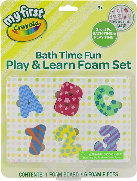 My First Crayola Bath Time Play And Learn Foam Set Bath