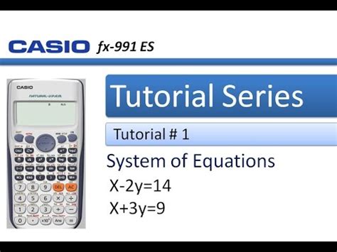 How To Solve Simultaneous Equations On Casio Fx 991es Plus Tessshebaylo