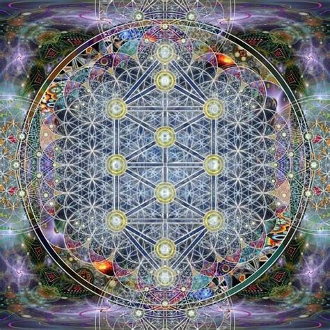 This Is The Tree Of Life In Sacred Geometry Visionary Artwork Of