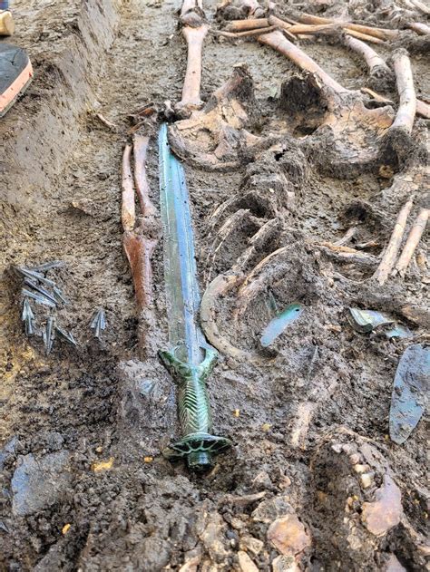 German archeologists find Bronze Age sword so well-preserved it ‘almost shines’