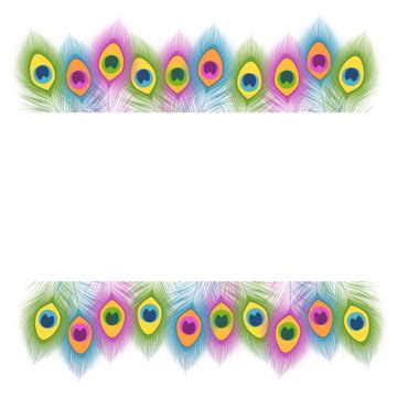 Colorful Peacock Feathers Feathers Decor Element Vector Feathers