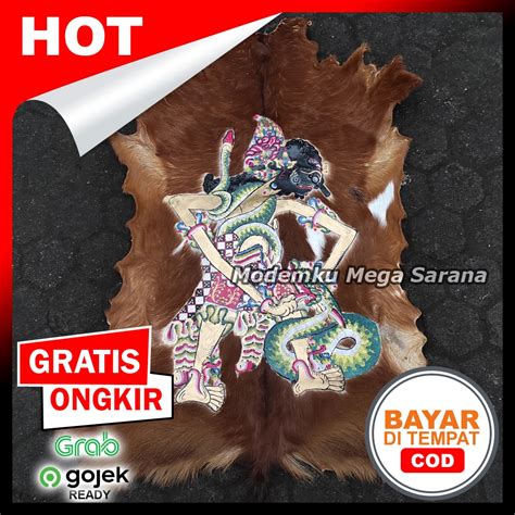 Jual Lukisan Lembaran Wayang Kulit Full Body X Cm Bratasena