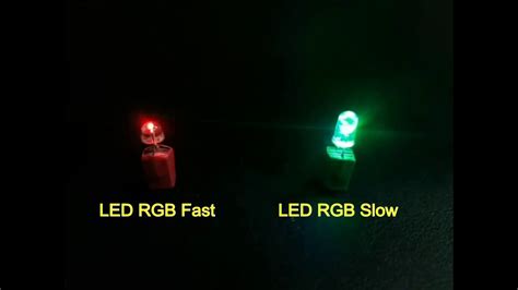 5mm Led Rgb Fast Versus 5mm Led Rgb Slow Youtube