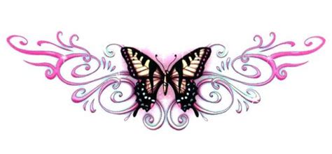 Butterfly Lower Back Temporary Body Art Tattoos 2 5 X 4 25 Lower