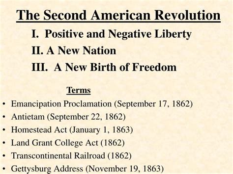 Ppt The Second American Revolution Powerpoint Presentation Free