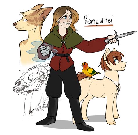 Safe Artist Royvdhel Art Oc Oc Only Bird Fox Human