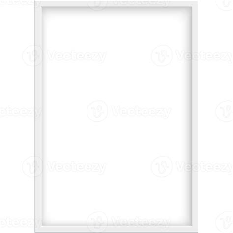 rectangle white frame for picture art gallery 23377621 PNG