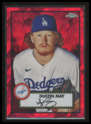 2021 Topps Chrome Platinum Anniversary Red Atomic Refractor 100 Dustin