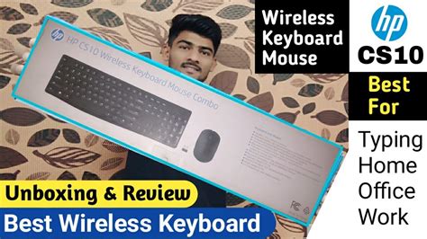 HP CS10 Wireless Keyboard Mouse Combo Unboxing Review Best Wireless