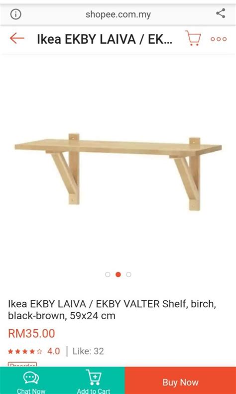 IKEA Ekby Laiva Wall Shelf Ekby Stodis Furniture Home Living