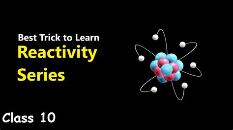 Reactivity Series Trick Did You Know How To Remember Reactivity