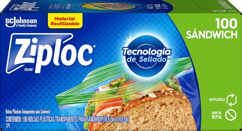 Ziploc Bolsa Reutilizable Para Sandwich Bolsas Amazon Mx