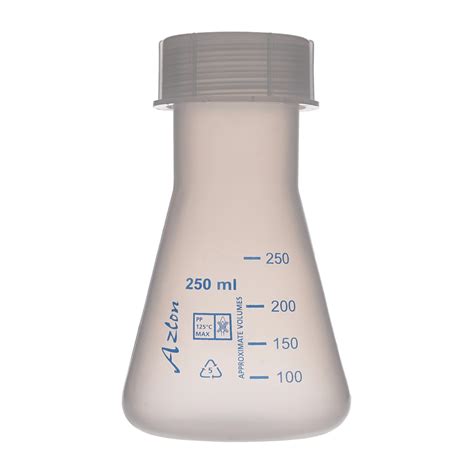 B8r04426 Azlon Polypropylene Conical Flask Screw Cap 250ml Philip Harris