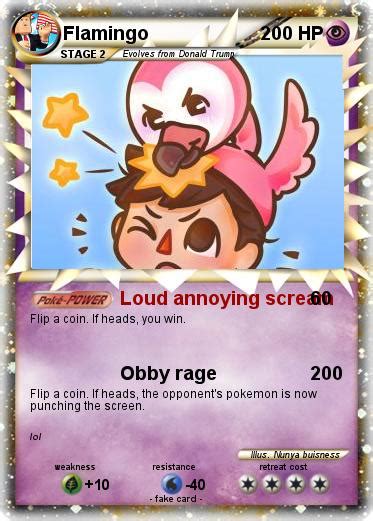 Pokémon Flamingo 33 33 - Loud annoying scream - My Pokemon Card