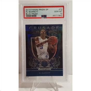 Panini Prizm Draft Picks Crusade Blue Rj Barrett Psa Gem Mt