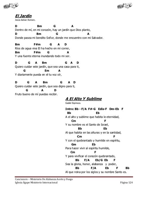 Cancionero Con Acordes Y Letras