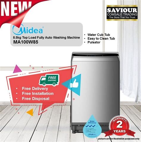 MIDEA MA100W85 8 5kg Top Load Fully Auto Washing Machine 2 Years